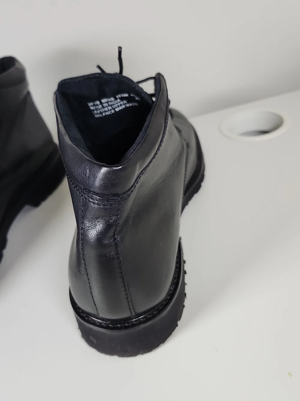 Bostonian Duralight Black Leather Chukka Boots - 11 1/2